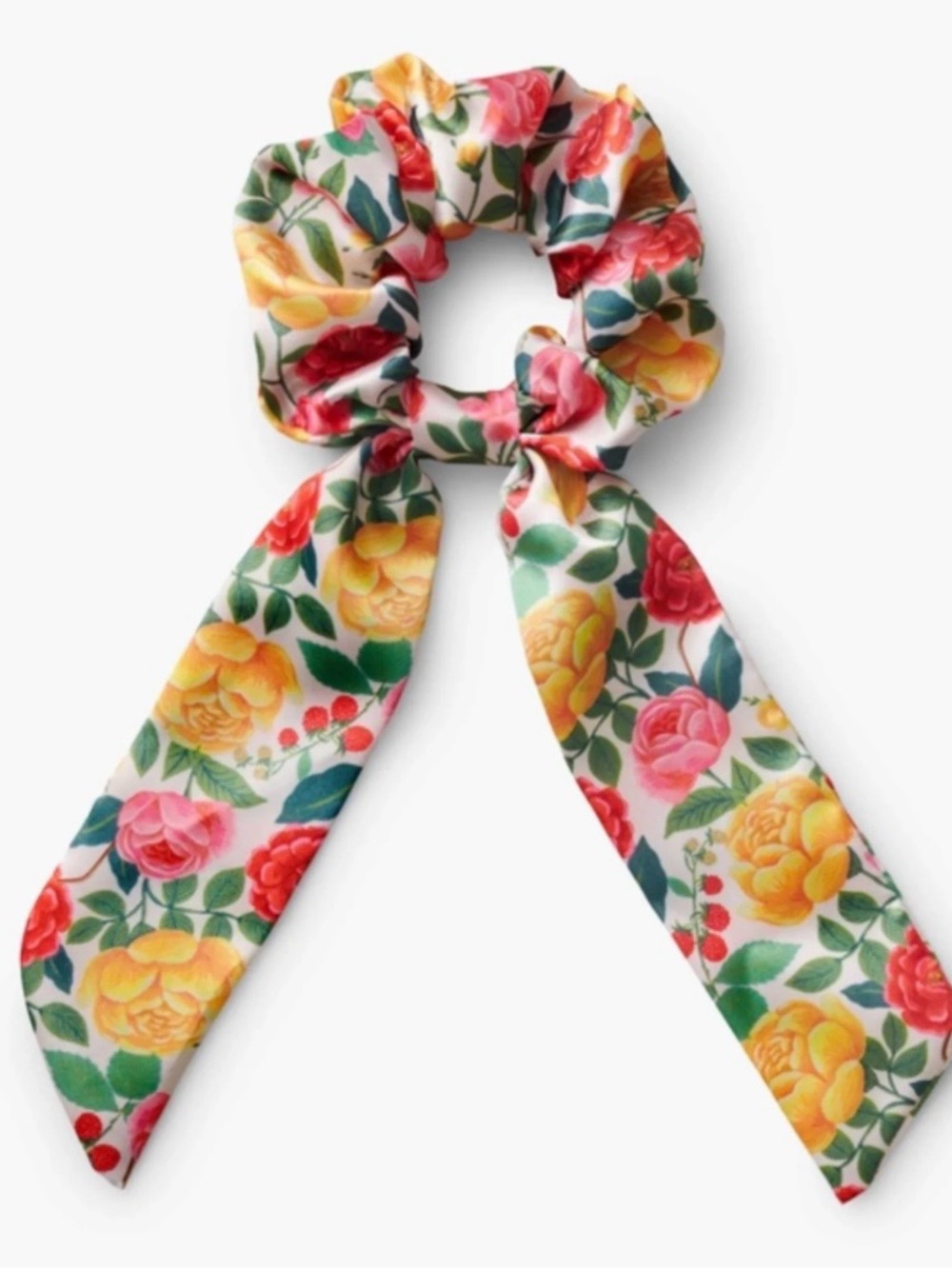 Rifle Paper Company Roses Silky Scrunchie